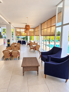 Zona de estar interior de Martha’s Suite